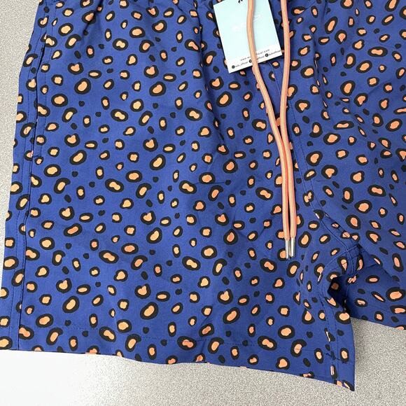 EUBI Swim Trunks Mens Medium Multi Multi Leopard Elastic Animal Print Magical - Picture 4 of 10